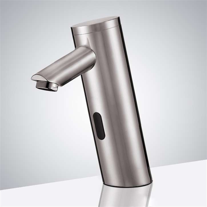 Fontana Commercial Control Brushed Nickel Platinum Automatic Touchless Sensor Faucet